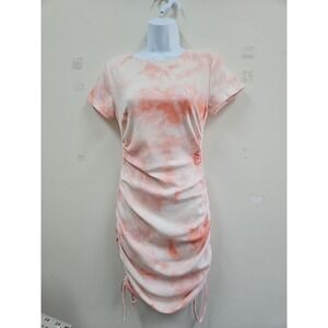Baby Boo Fashion Carina Mini Dress Pink Tye Dye NWT Large Body Con